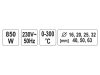 YATO Elektromos műanyagcső hegesztő 16-63 mm 0-300 °C 850 W