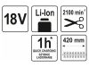 YATO Akkus lombnyíró 18 V (akku+töltő nélkül) 207-2740 mm