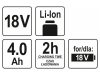 YATO Akkumulátor 18 V / 4,0 Ah Li-ion