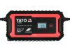 YATO Akkumulátor töltő 6/12 V 2/10 A max. 200 Ah LCD kijelző