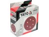 YATO Tépőzáras fíbertárcsa 150 mm / P60 6 lyukas (50 db/cs)