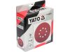 YATO Tépőzáras fíbertárcsa 150 mm / P120 8 lyukas (50 db/cs)