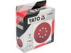 YATO Tépőzáras fíbertárcsa 150 mm / P240 8 lyukas (50 db/cs)