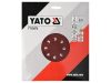 YATO Tépőzáras fíbertárcsa 225 mm / P120 (3 db/cs)