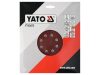 YATO Tépőzáras fíbertárcsa 225 mm / P150 (3 db/cs)
